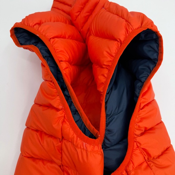 Patagonia Worn Wear Vest Mens XL Orange Down Sweater Full Zip 84622 STAINS - Picture 10 of 16